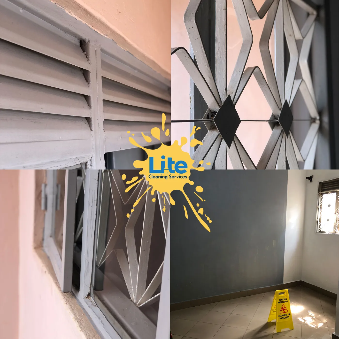 Window & Grille Cleaning — Wall & Floor Cleaning